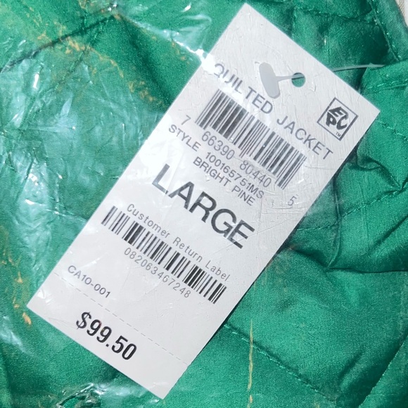 Charter Club Women's Quilted Collared Jacket Size Large - Picture 4 of 13